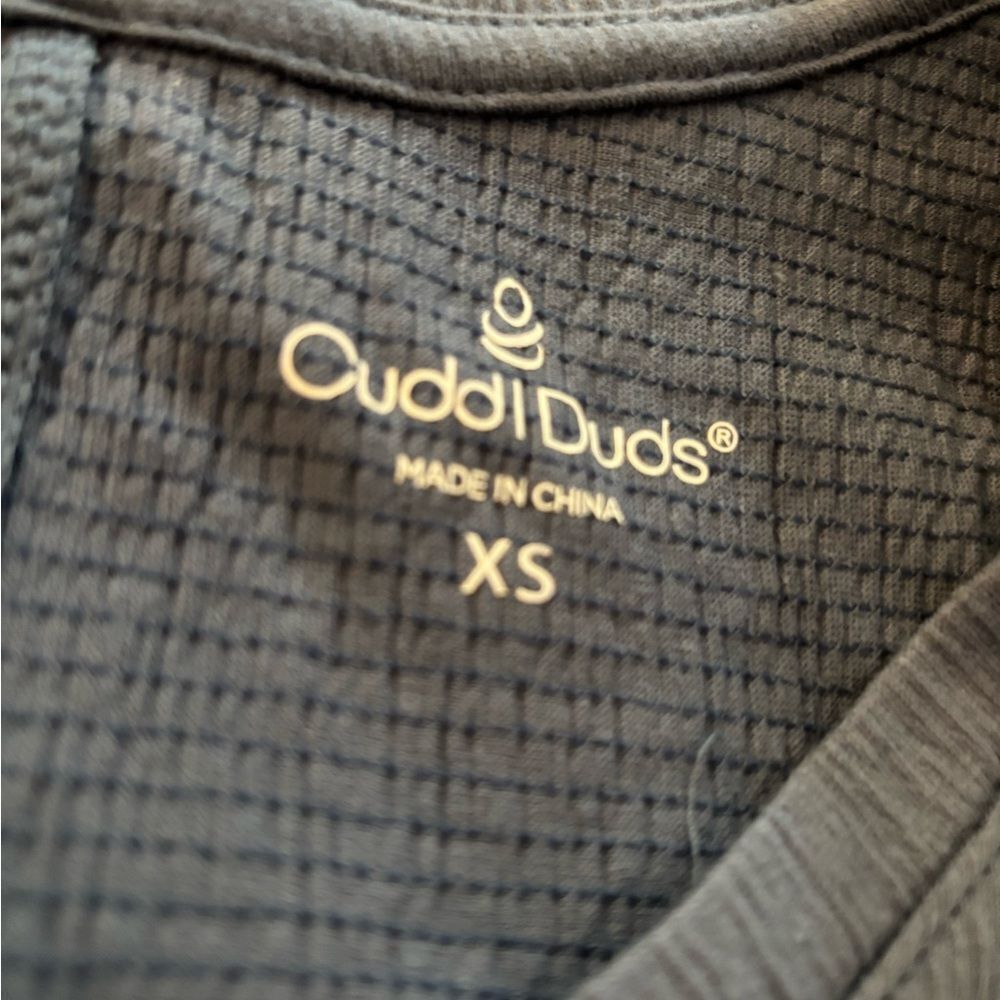 New Cuddl Duds crinkle Jersey Sleeveless Blue V-Neck Dress Sz XS - Picture 5 of 6